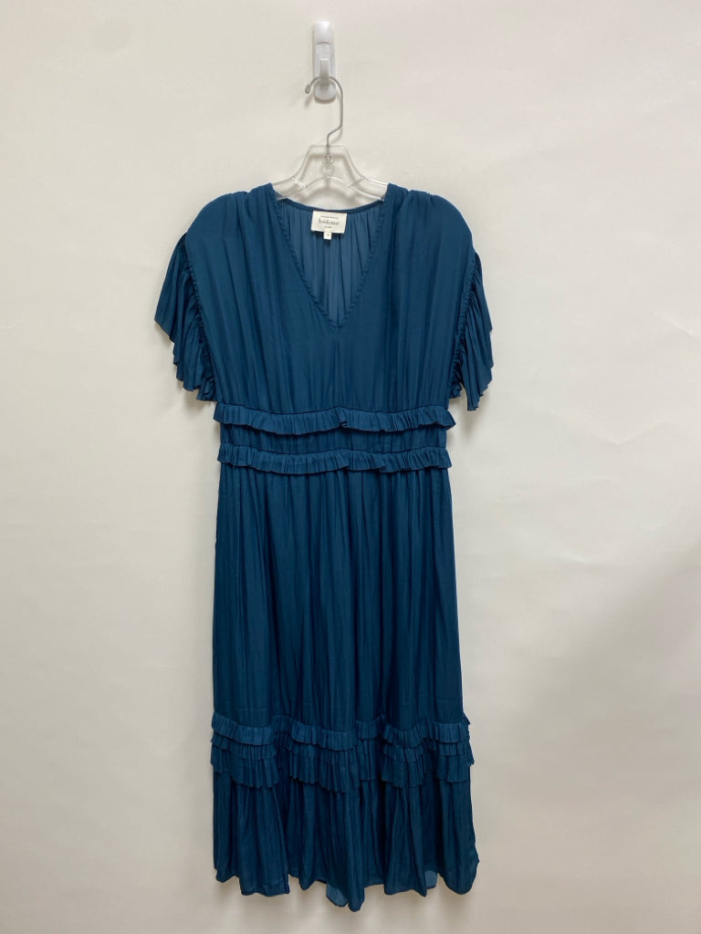 bohme Size M Dark Turquiose Ruffles Ladies Dress