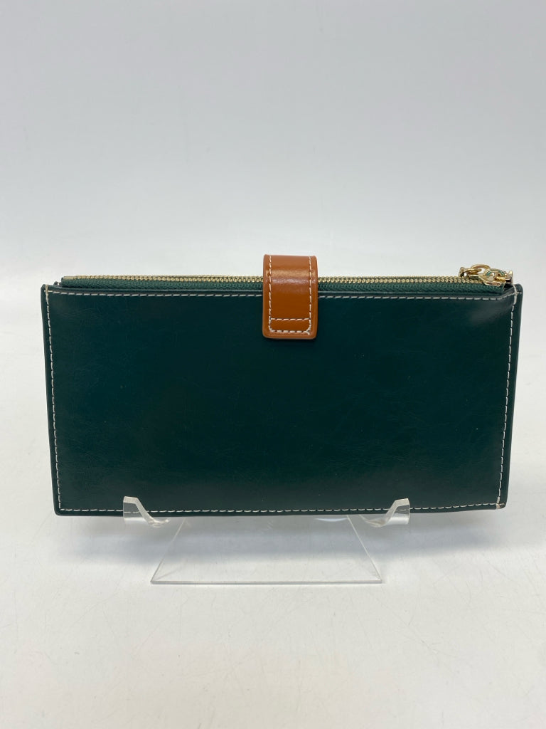 Dark Green Brown Wallet