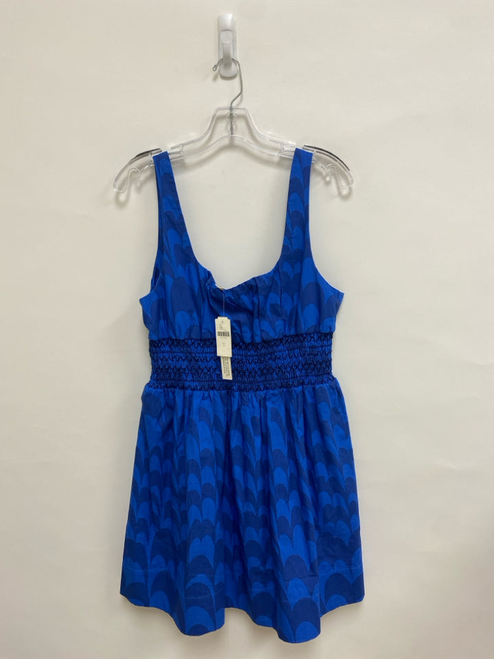NWT Maeve Size L Blue Navy Print Sleeveless Ladies Dress