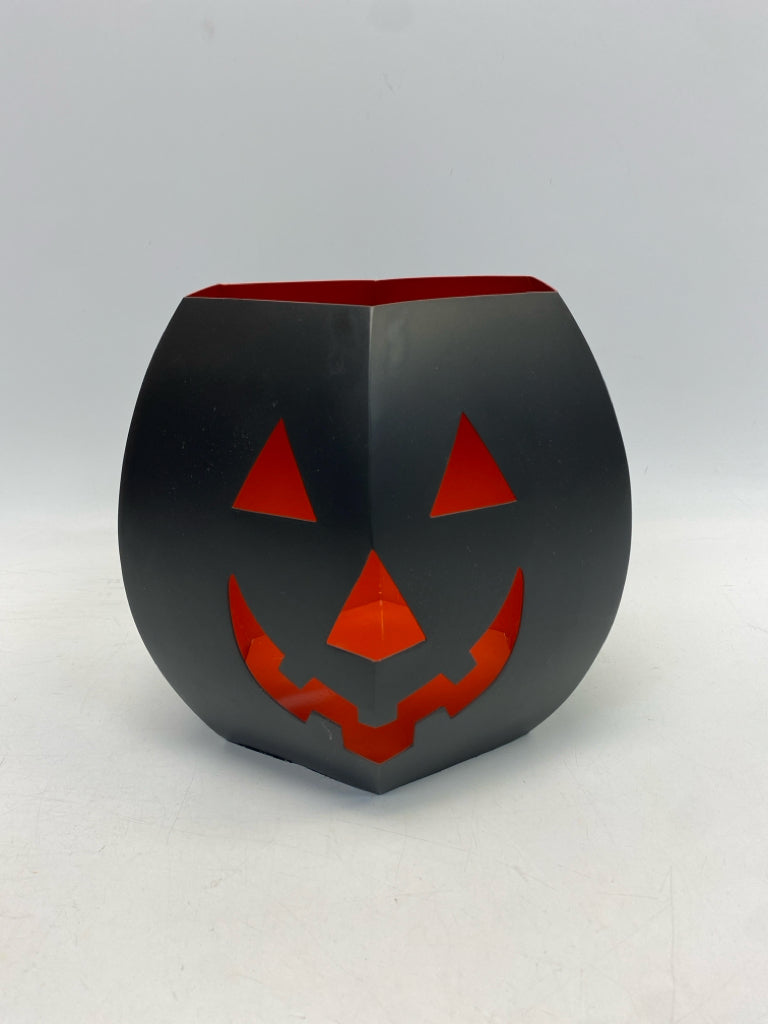 Crate/Barrel Black Orange Metal Halloween
