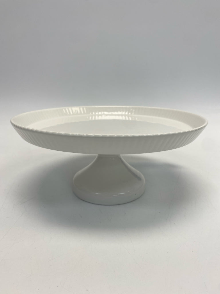 White Ceramic Cake Plate/Stand