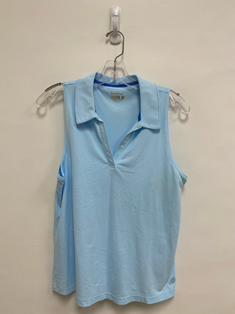 LILLY PULITZER Size M Pale Blue Solid Sleeveless Ladies Top