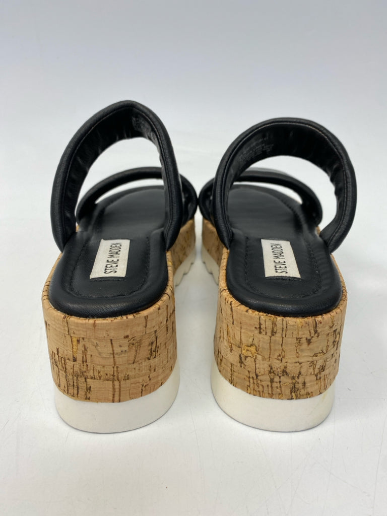 Steve Madden  Size 6.5 Black Sandals