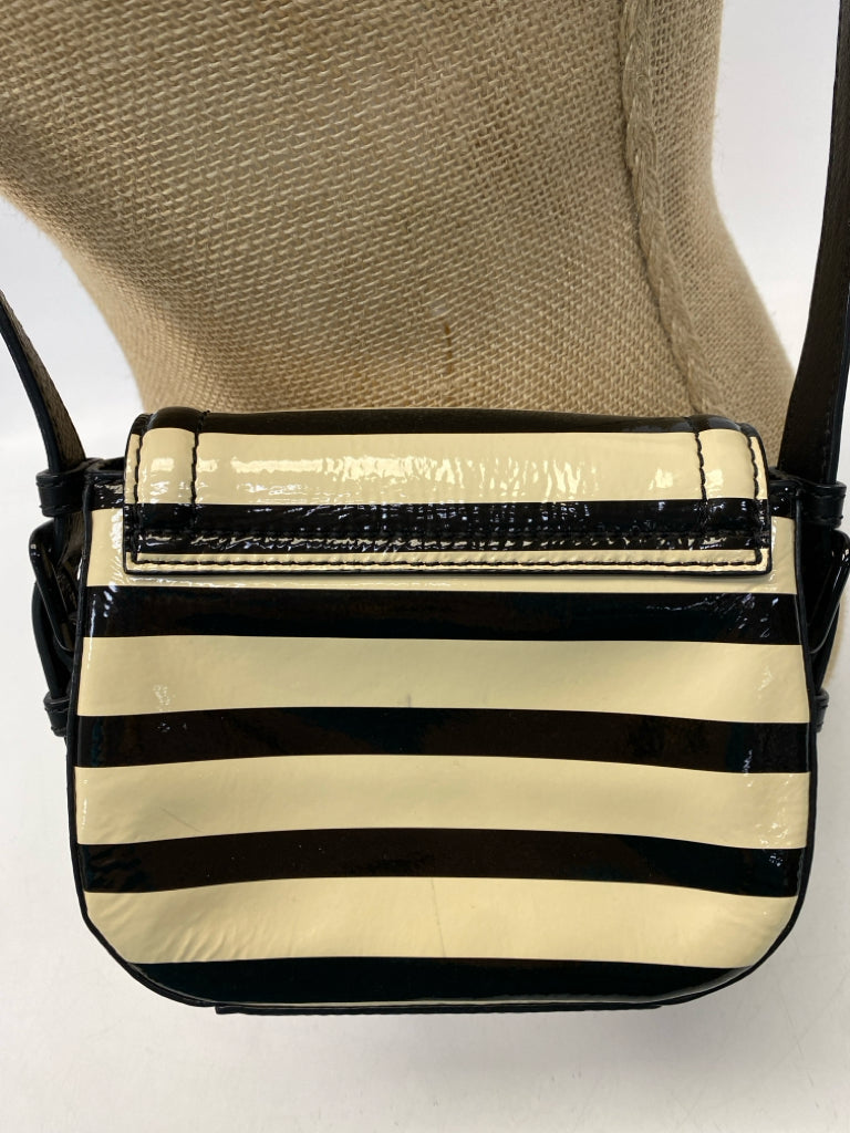 Kate Spade Cream Black Stripe(s) Crossbody