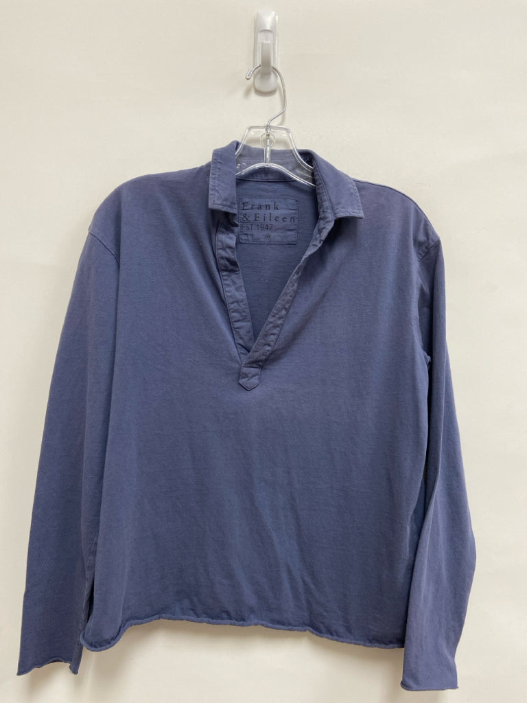 Frank &amp; Eileen Size XS Blue Long Sleeve Ladies Top