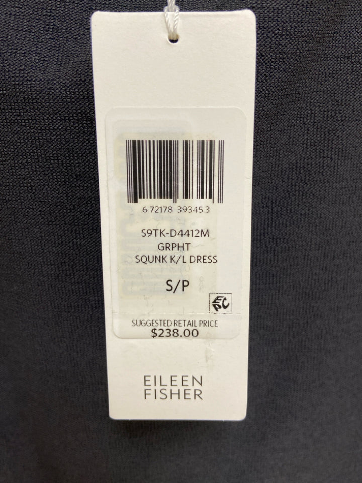NWT Eileen Fisher Size S Gray Sleeveless Ladies Dress