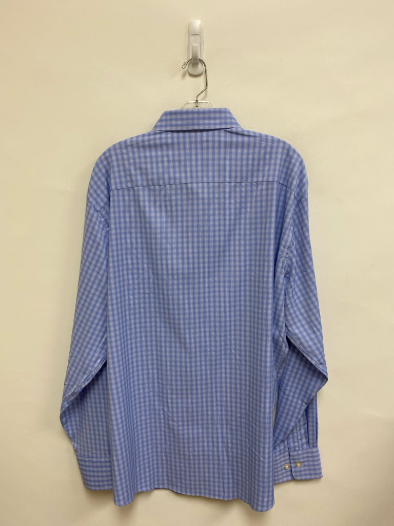 NWT Peter Millar Size XL Blue White Plaid Men&