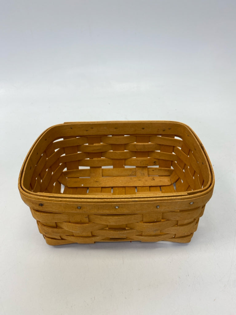 Longaberger Brown Woven Wood Basket