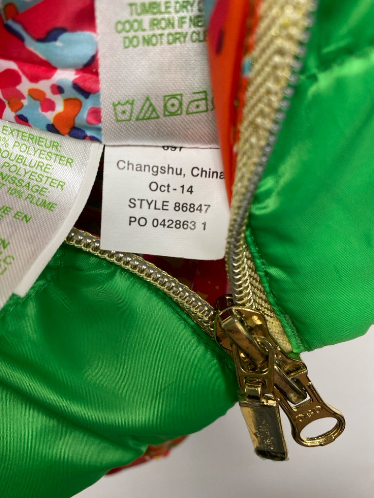 LILLY PULITZER Size XS Green Puffer Ladies Vest