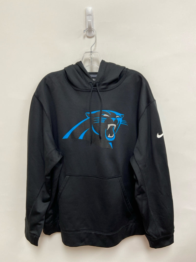 Nike Size XL Black Blue Carolina Panthers Hooded Men&