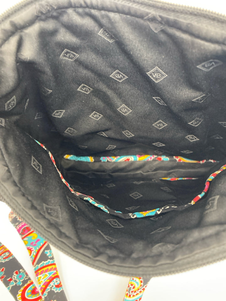 Vera Bradley Black Multi-Color Crossbody