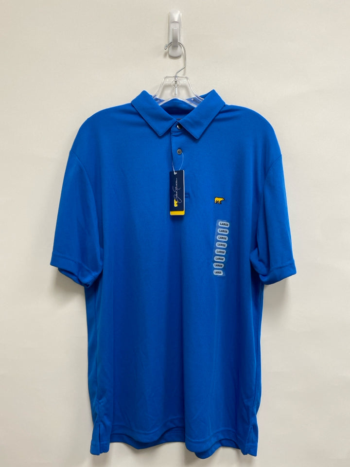 NWT Jack Nicklaus Size L Blue Polo Men&