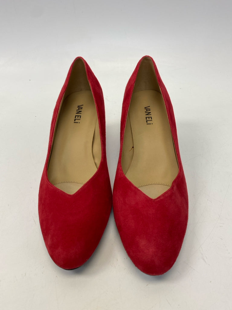 Vaneli US Shoe Size 11 Red Suede Heels