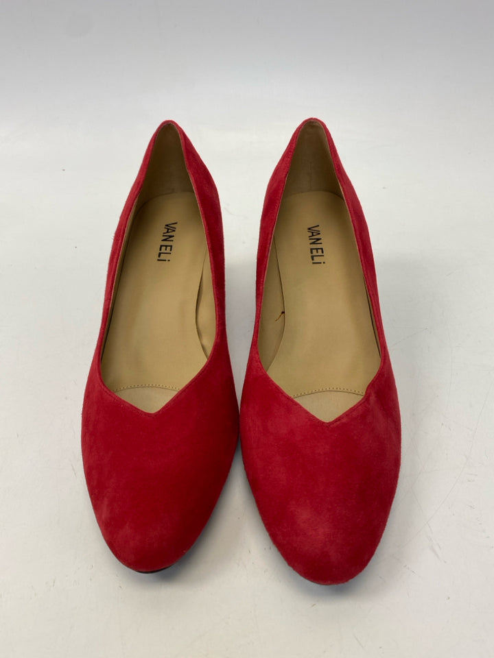 Vaneli US Shoe Size 11 Red Suede Heels