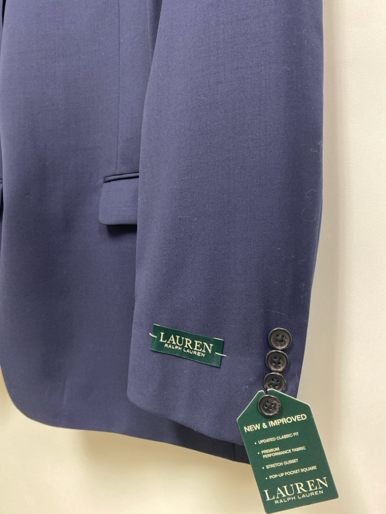 NWT Lauren Ralph Lauren Size 46L Navy Wool Blend Men&