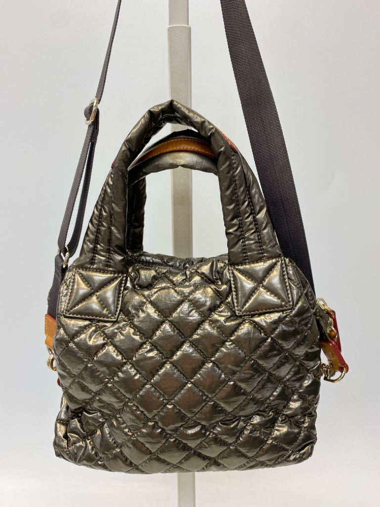 MZ Wallace Bronze Metallic Quilted Handbag