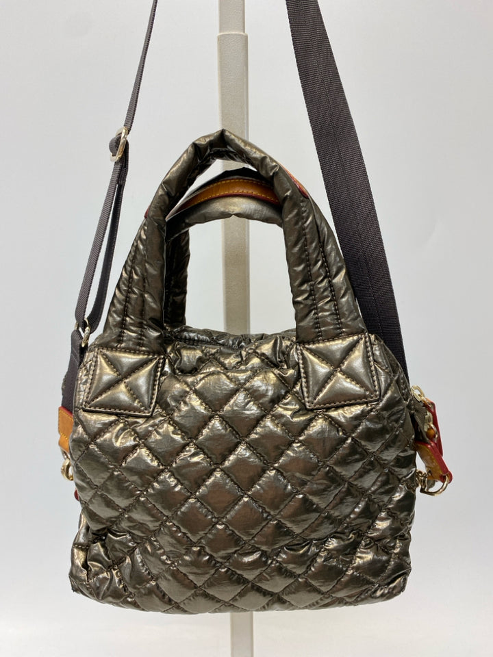 MZ Wallace Bronze Metallic Quilted Handbag