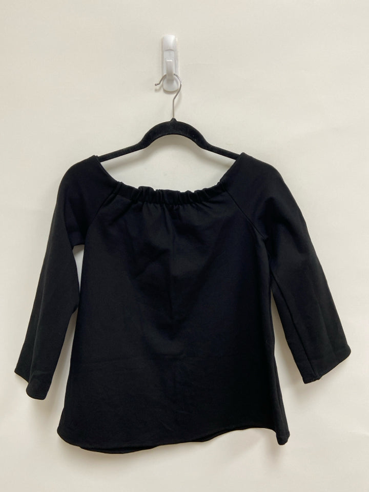 TUCKERNUCK Size S Black 3/4 Sleeve Ladies Top