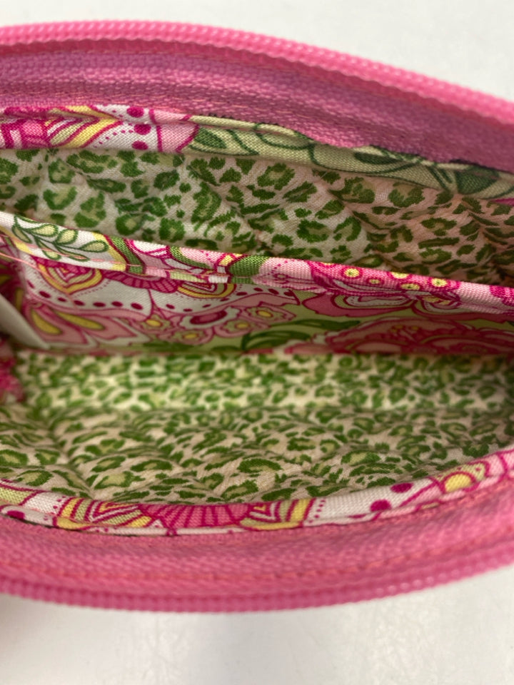 Vera Bradley Pink Green Wristlet