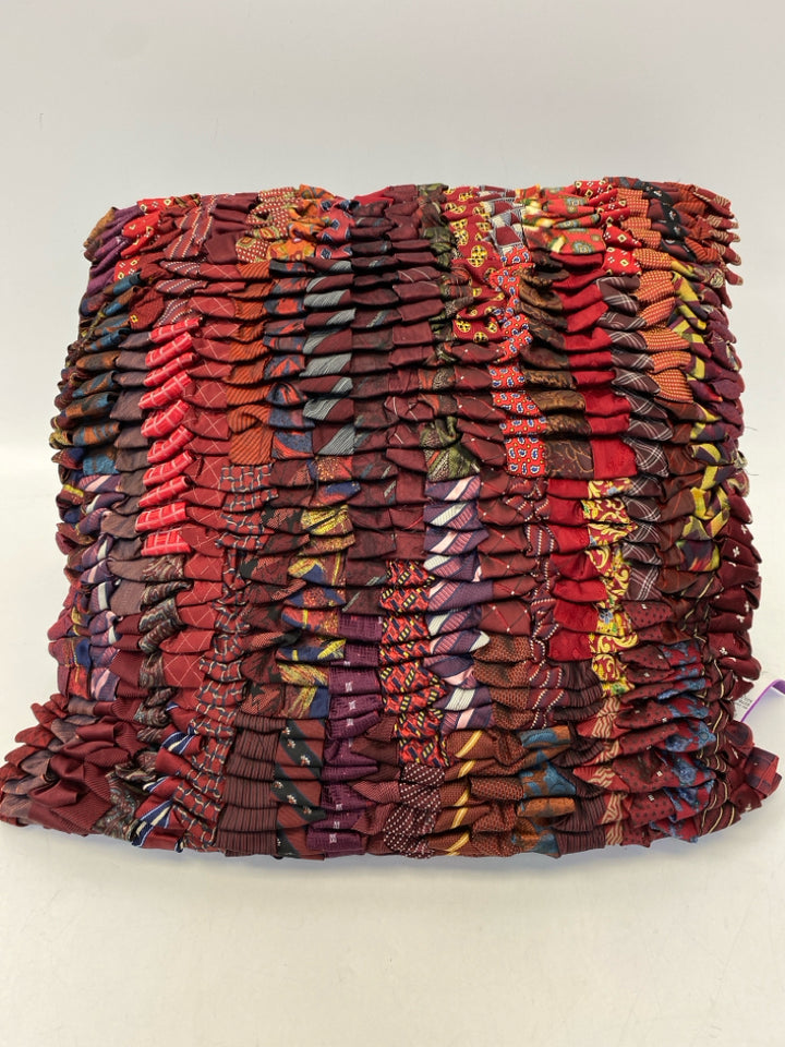 Burgundy Multi Color Pillow