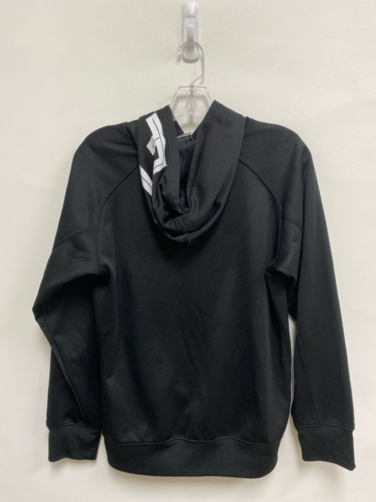 JORDAN SIZE XL Black White Logo Hooded Boy&