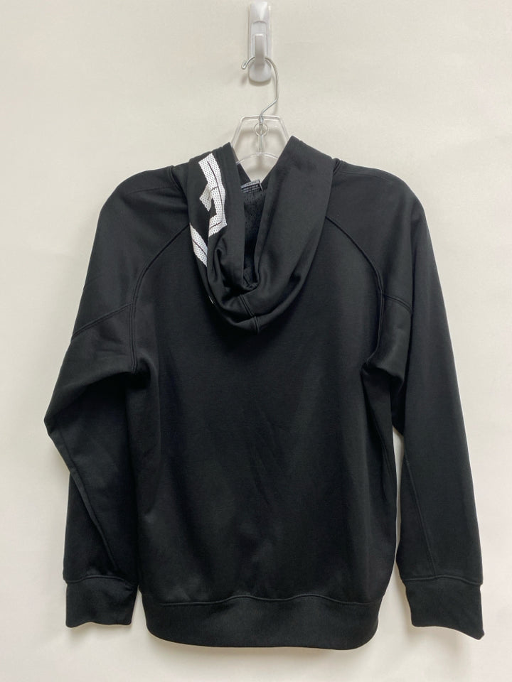 JORDAN SIZE XL Black White Logo Hooded Boy&