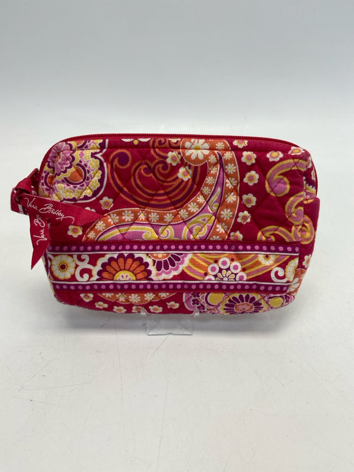 Vera Bradley Red/Pink Orange Make-up Bag