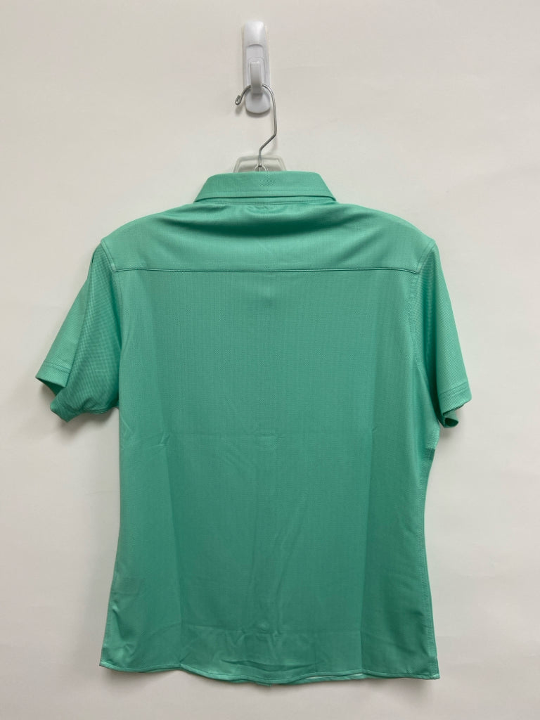 NWT Horn Legend Size M Seafoam Button Up Athletic Top