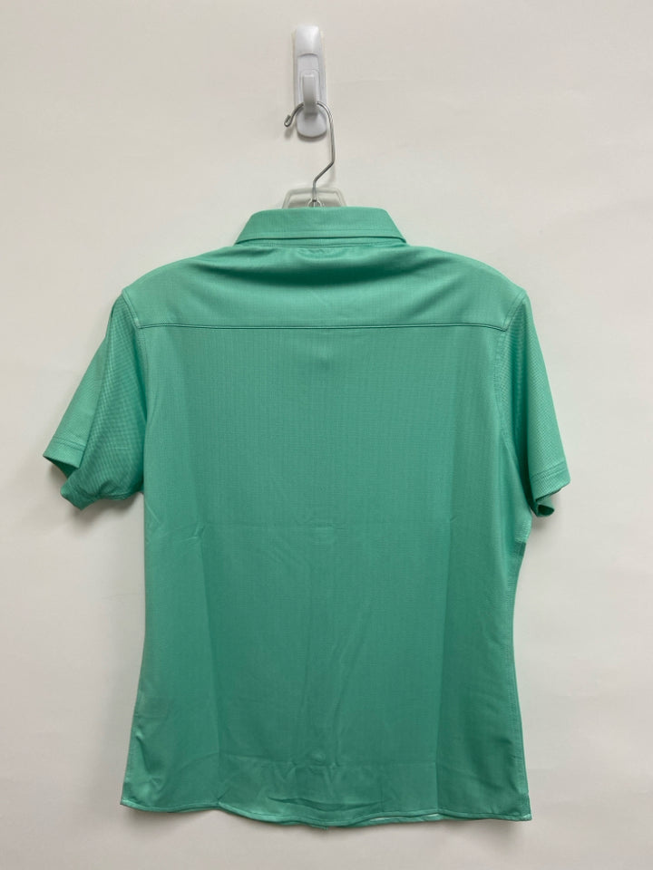 NWT Horn Legend Size M Seafoam Button Up Athletic Top