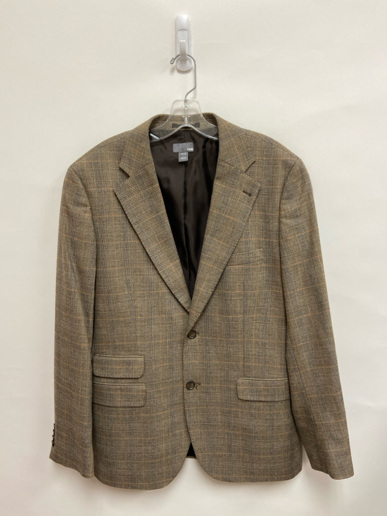 H&amp;M Size 44 Brown Plaid Men&