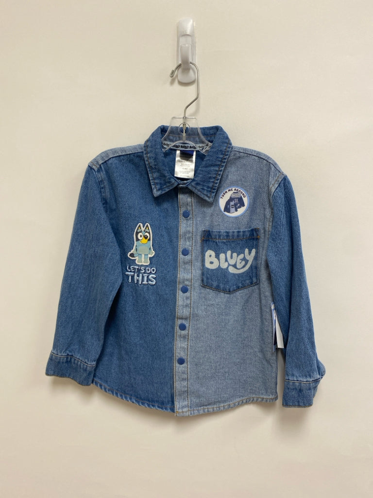 NWT SIZE 4T Blue Denim Button Up Boy&
