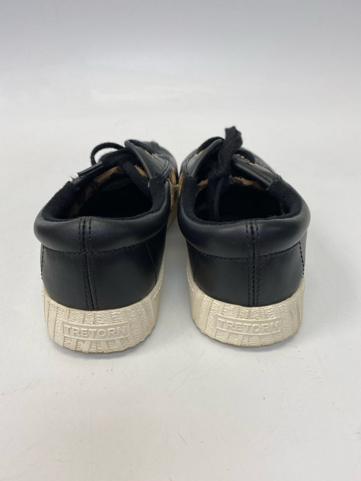 Tretorn  Size 7 Black Lace-up Sneakers