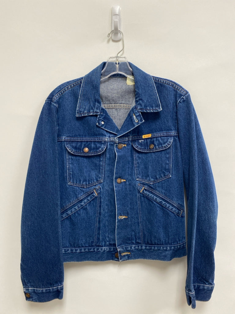 Rustler Size M Blue Button Up Denim Men&