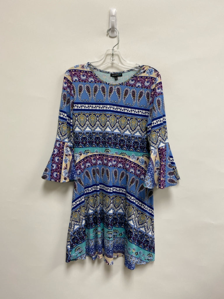 Sequin Hearts SIZE 16 Blue Purple/Multi Paisley Girl&