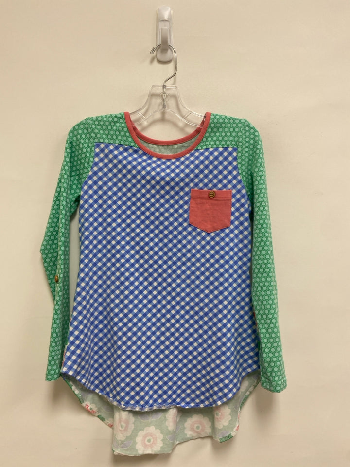 Shrimp&amp;Grits Kids SIZE 9/10 Aqua/Green Blue/Pink Assorted Print Girl&