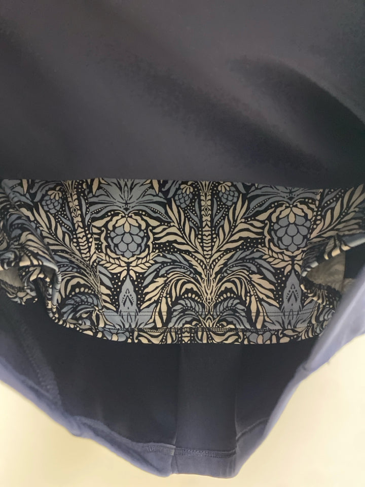 Tommy Bahama Size S Navy White Floral Sleeveless Athletic 2pc