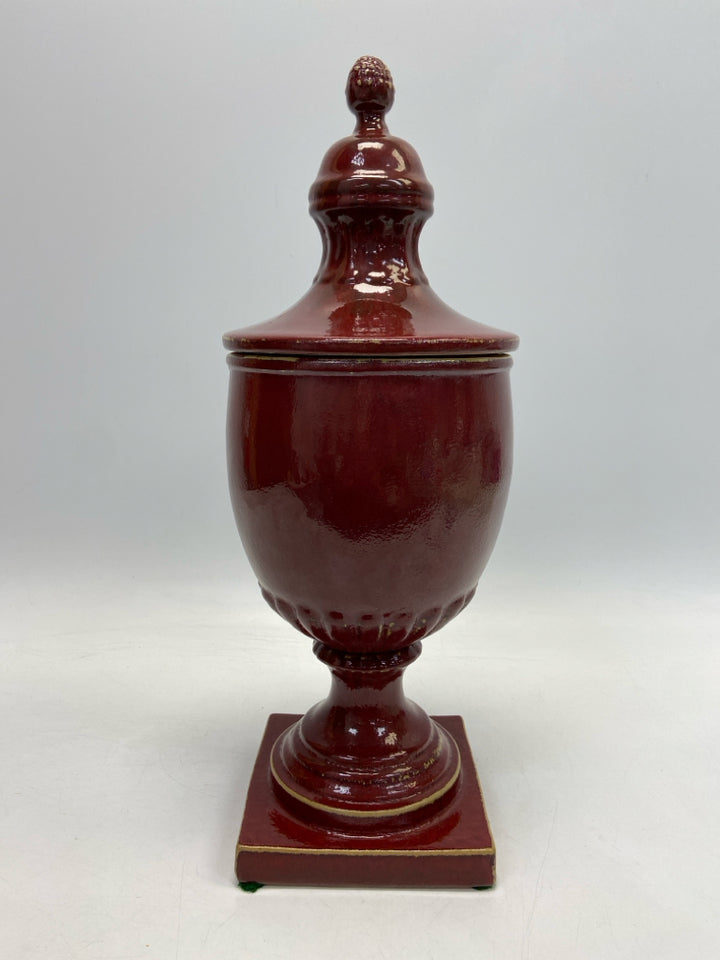 Red Ceramic Jar