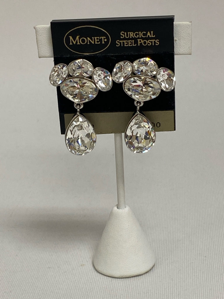 NWT Monet Clear Shapes Earrings
