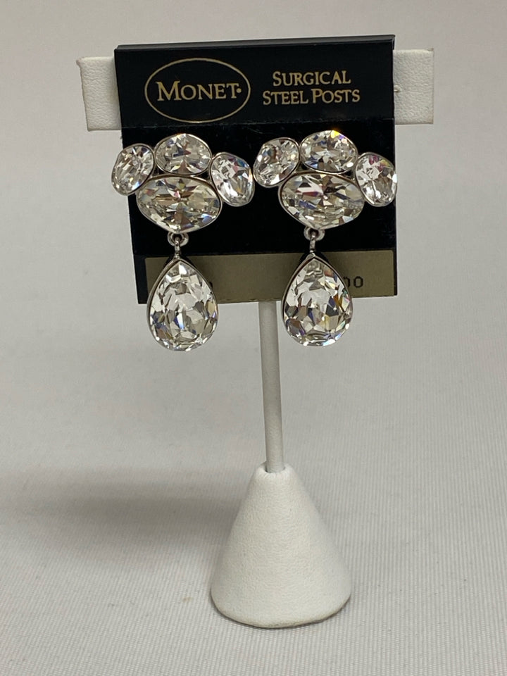 NWT Monet Clear Shapes Earrings