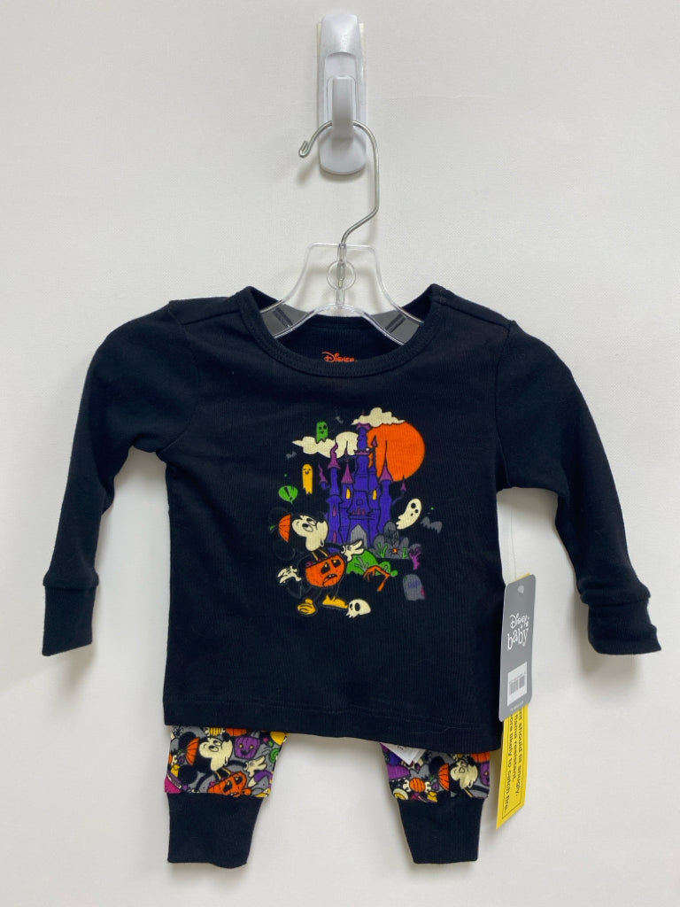 NWT Disney SIZE 3-6M Black Orange/Multi Halloween Girl&