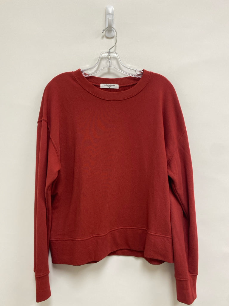 perfectwhitetee Size M Brick Ladies Sweatshirt