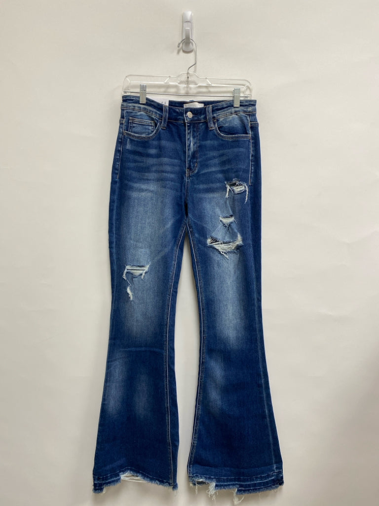 NWT VERVET Size 29 Faded Blue Distressed Ladies Jeans