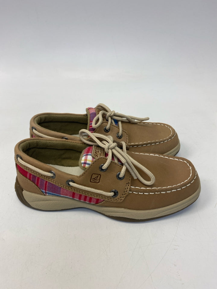 NWOT Sperry SIZE 1 Brown Multi Color Lace-Up Girl&