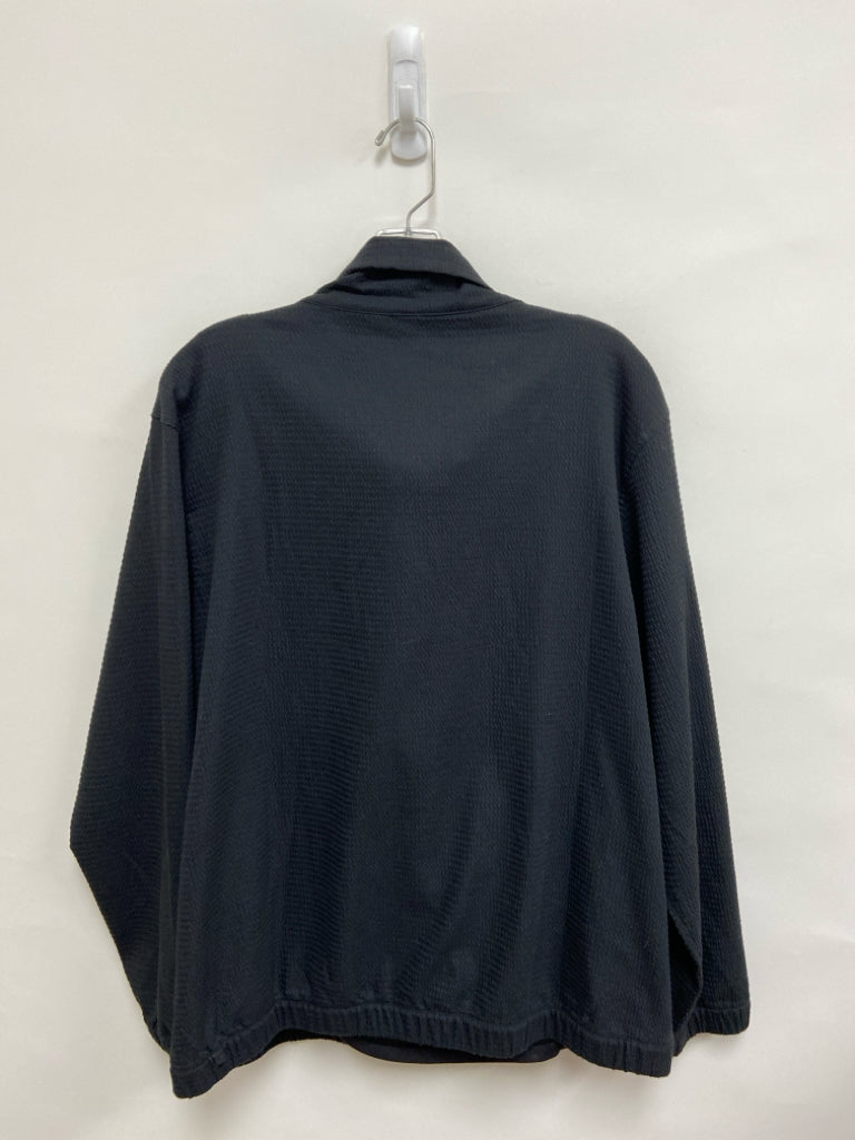 Lululemon Size 12 Black Texture Quarter Zip Ladies Pullover