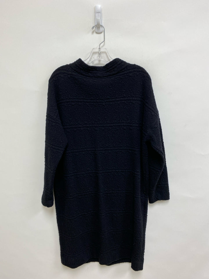 AKRIS punto Size 12 Black Texture Long Sleeve Ladies Dress