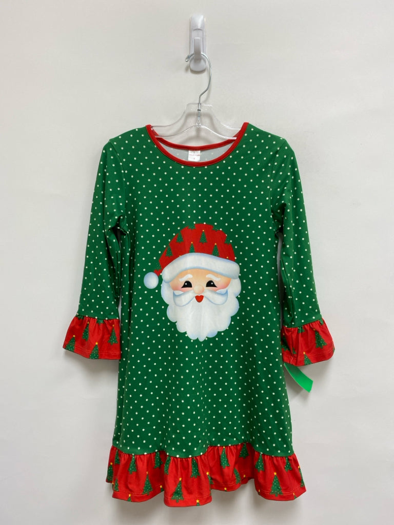 NWT SIZE 8 Green Red/White Polka Dot Girl&