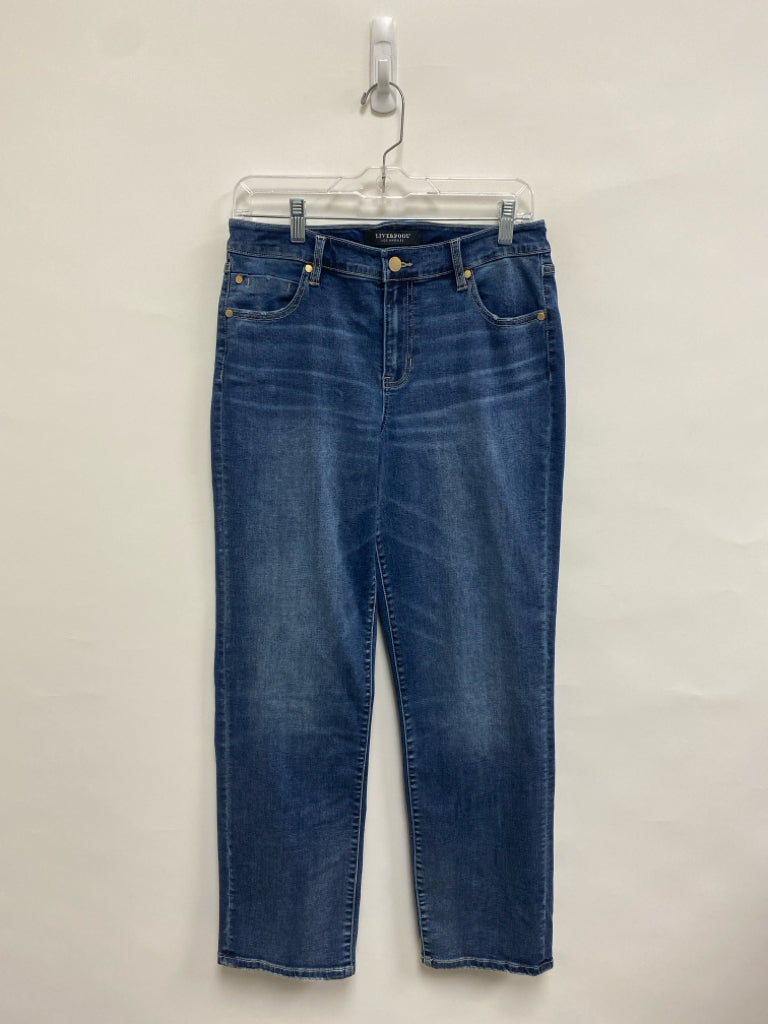 Liverpool Size 10 Faded Blue Ladies Jeans