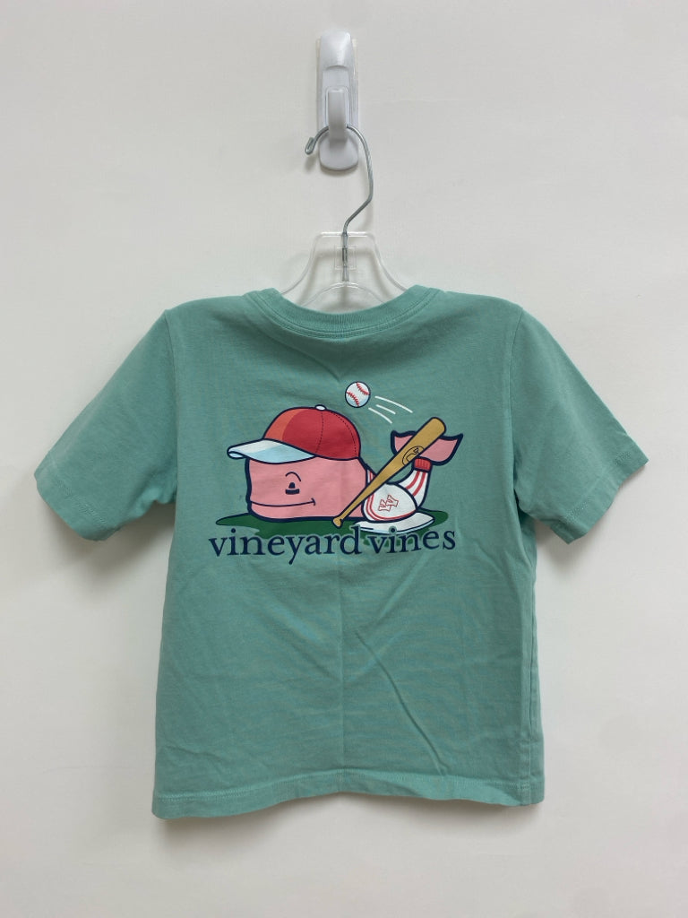 Vineyard Vines SIZE 4T Seafoam Pink Baseball Boy&