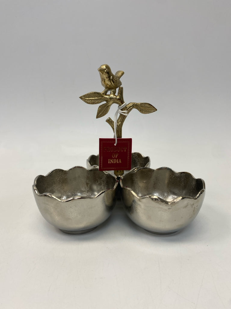 NWT Silver Color Gold Serving Piece