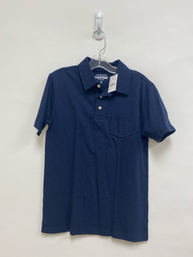 NWT Crew Cuts SIZE 12 Navy Polo Boy&